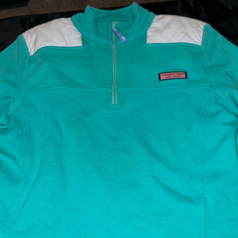 Vineyard Vines Women’s teal quarter zip - size Small